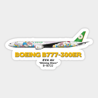 Boeing B777-300ER - EVA Air "Shining Stars" Sticker